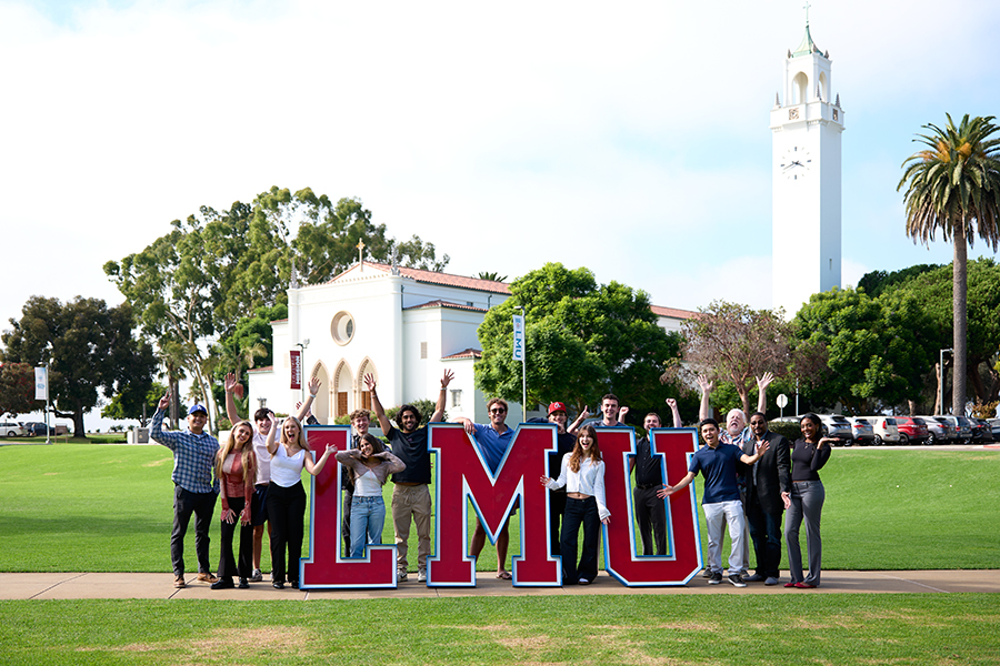 Staff and Faculty from CBA in Sunken Garden