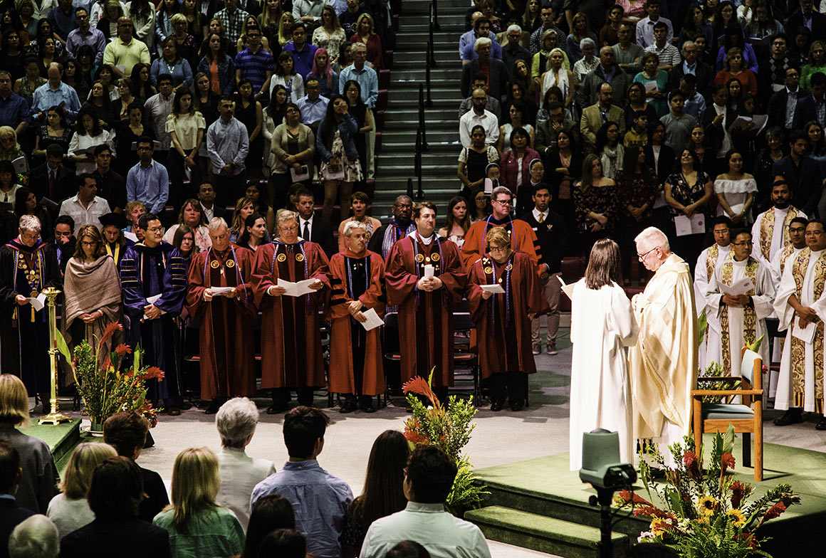 Commencement Mass in Gerston Pavilion